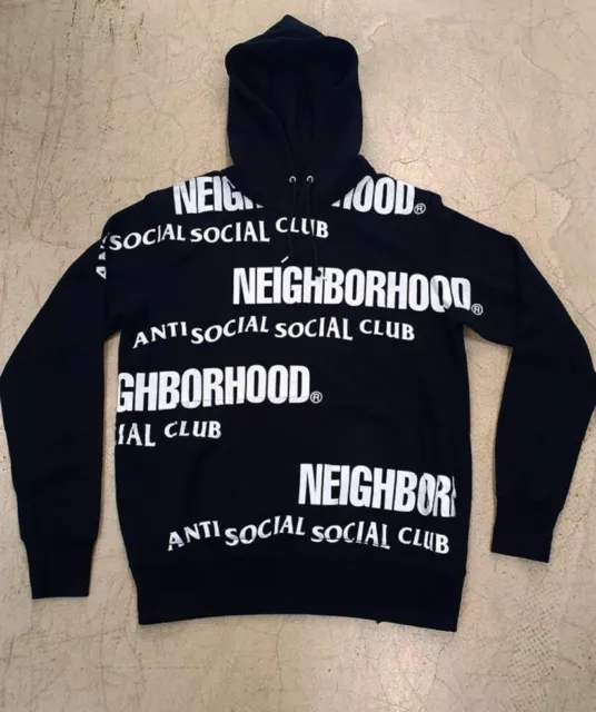Anti Social Social Club X Neighborhood Hoodie Black L Large
