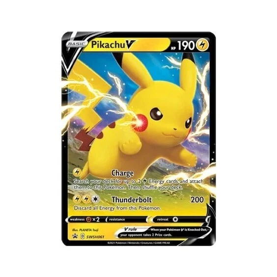 Pokemon Sword & Shield Black Star Promo Pikachu V SWSH061