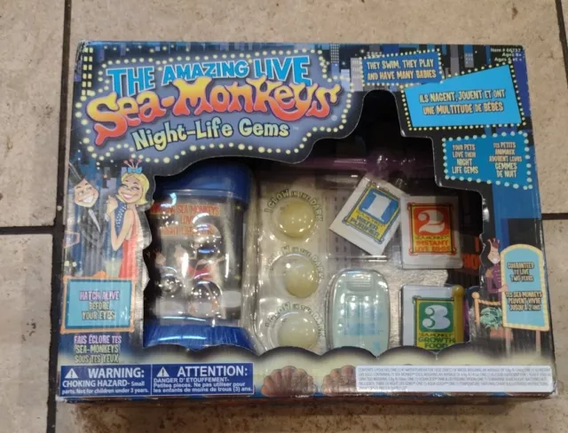 New Sealed Rare the amazing live sea monkeys Night Life Gems Cheapest On Ebay