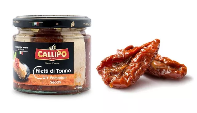 Filetti Di Tonno Con Pomodori Secchi  -Callipo -Gr.  200