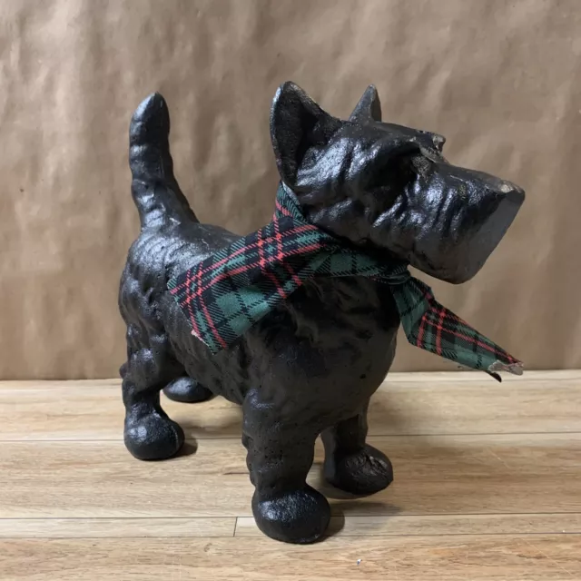 Cast Iron Scottie Dog Door Stop Dogs Doorstop Black NEW Scottish Terrier