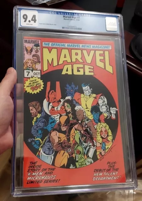 MARVEL AGE #7 CGC 9.4 Key 1st PETER PORKER SPECTACULAR SPIDER-HAM APP W.Pgs 1983