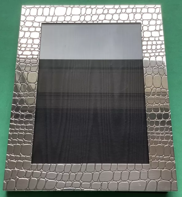Tiffany & Co. Sterling Silver Rare Alligator Pattern Picture Frame 5” x 7” Photo Tiffany & Co. Sterling Silver Rare Alligator Pattern Picture Frame 5” x 7” Photo