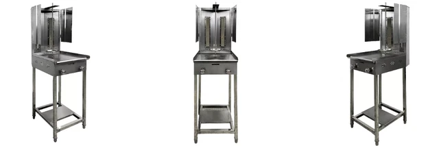 thumbnail image 2 of Trompo Tacos Al Pastor 4 Gas Burner Grill – 8 Brick Capacity – Countertop Pastorero Machine 2 of 6