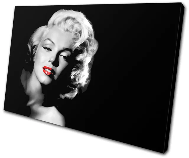 Iconic Celebrities Marilyn Monroe  SINGLE CANVAS WALL ART Picture Print VA