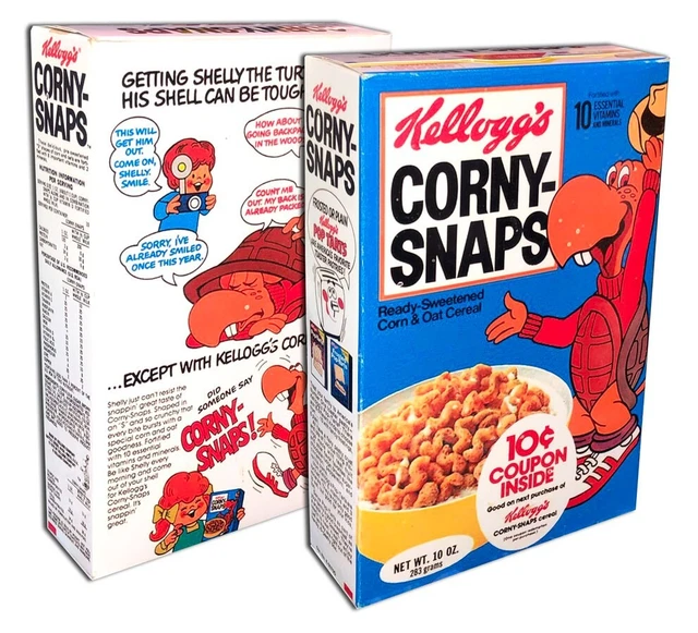 KELLOGG'S CORNY SNAPS Cereal BOX (BOX ONLY!) 19.00 PicClick