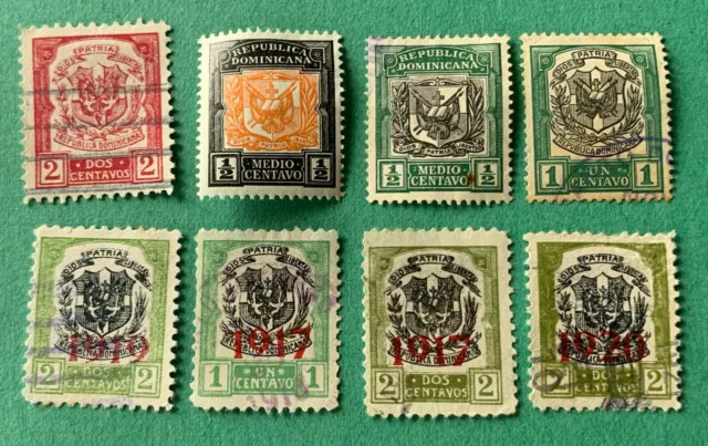 Dominican Republic - 8 stamps, used and unused