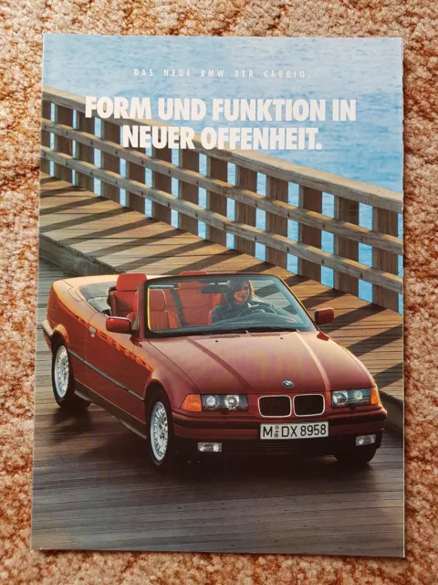 Prospekt "Das neue BMW 3 er Cabrio" - E36  -  Ausgabe 1/93