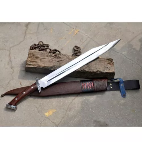 Carbon Steel Blade Viking Seax Sword | Handmade Quality Hunting Sword | Camping