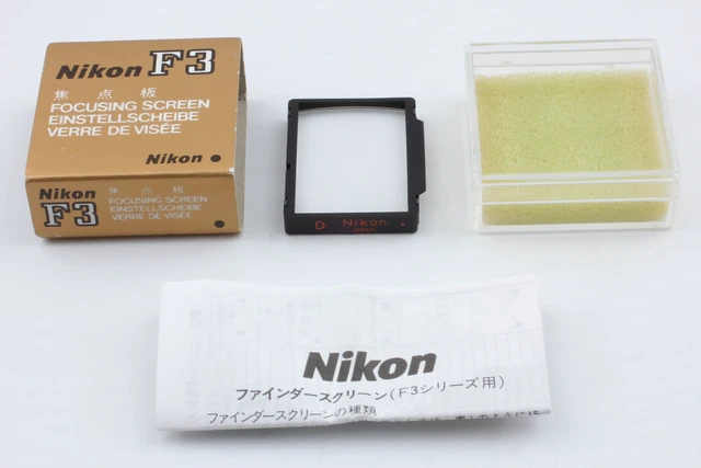 [MINT in Case] Nikon F3 Red Dot Type D Screen For Close-Up Telephoto From JAPAN