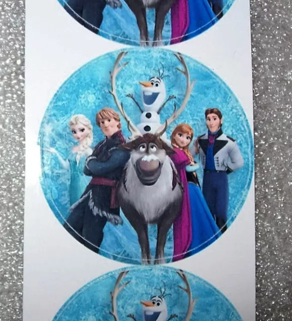 4 Sticker Frozen Die Eiskönigin - Olaf Anna Elsa Chris Sven