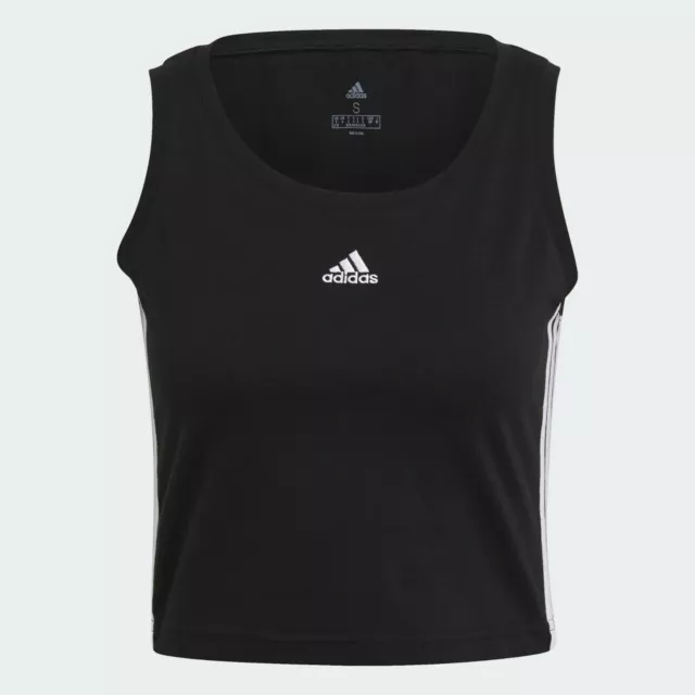 CANOTTA SHIRT TOP da donna ADIDAS Canottiera GL0797 W CRO TK Black/White