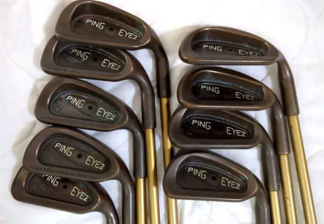 Ping EYE 2+ Beryllium Copper Black Dot Iron Set #3-9,W,S (9Clubs) /Alda HM-40