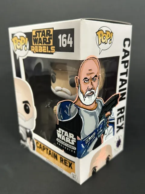 FUNKO POP! Star Wars Smuggler’s Bounty Captain Rex #164 w/ Custom Art Box