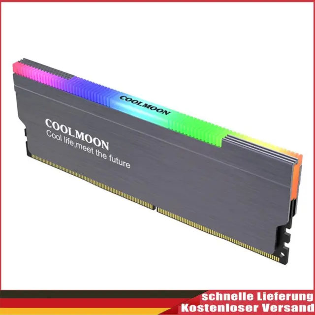 CR-D134S ARGB RAM Heatsink Heat Spreader Cooler for Desktop (Grey)