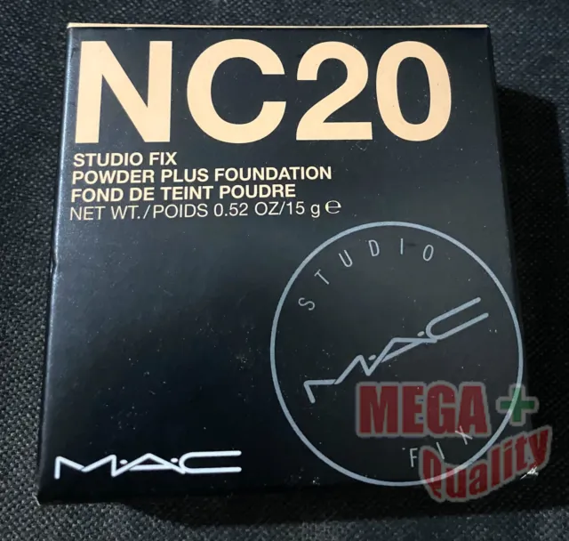 MAC Studio Fix Powder plus foundation fond de teint poudre Concealer NC20 0.52OZ 2