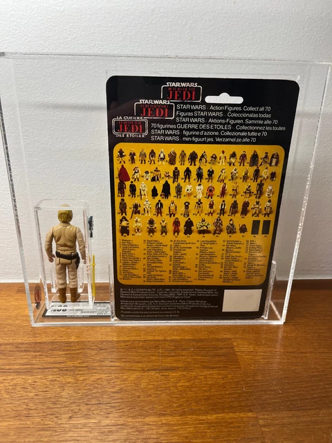 Star Wars Vintage Luke Skywalker Bespin Tri Logo Cardback UKG 80 Kenner no AFA 3