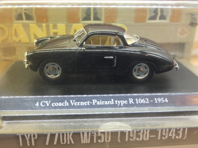 RENAULT 4CV COACH VERNET PAIRARD 1602 1954 1/43éme ELIGOR Neuf Boite D'Origine