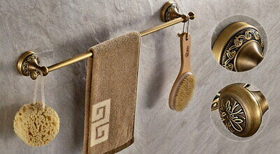 Antique Brass Wall Mounted Bathroom Single Towel Bar Towel Rack Rails 2ba482