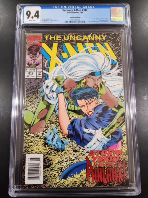 Uncanny X-Men 312 CGC 9.4; 1st Joe Madureira X-Men Art, 1st Appearance Phalanx