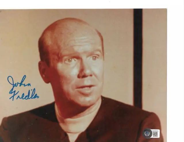 John Fiedler Star Trek "Hengist" Hand Signed Autographed in Person BECKETT COA