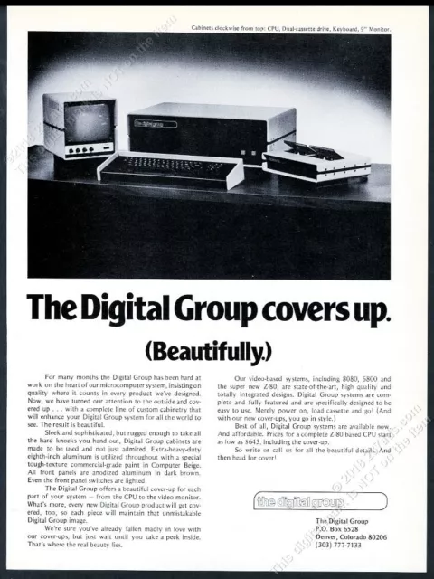 1977 The Digital Group computer system photo vintage print ad