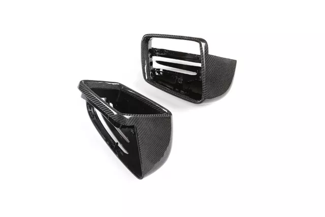 2×Real Carbon Fiber Rearview Mirror Cap Cover Fit For Benz G Class ML GL GLE GLS 2