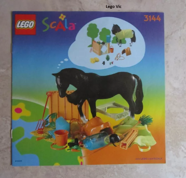 LEGO 3144 Scala Notice Instruction Horse Stable Stables Horse TBE