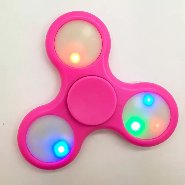 Fidget Spinner LED Light Flash Hand Finger Focus EDC Fast Bearing Stress Toys UK 2