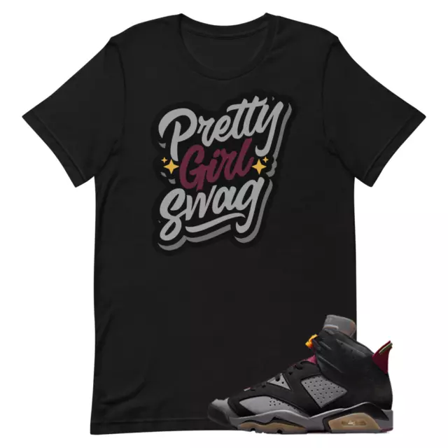 Shirt for Jordan 6 Retro Bordeaux CT8529-063 Black Swag