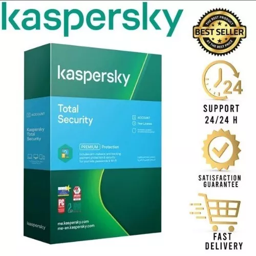 kaspersky total security - 1-2-3- Dispositivos 1 años 2024