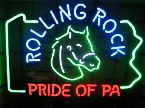 New Rolling Rock Pride Of PA Beer Bar Lamp Neon Light Sign 20"x16"