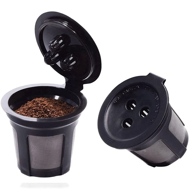 Filtri caffè Tazze K riutilizzabili per cialde da caffè Ninja Dual Brew, ricaricabili CoC8G8
