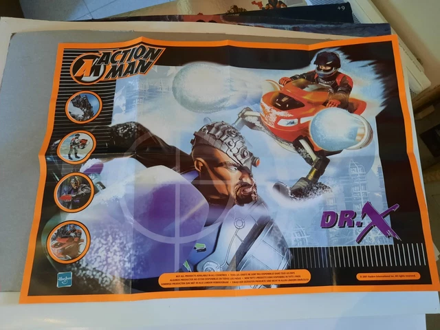 Lot 2 figurines articulées collection Action Man Dr Docteur X et Vilain X méchant - Hasbro 1998 - Jeux & Jouets