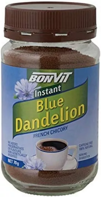 Bonvit Instant Blue Dandelion French Chicory Chai Blend Tea, 70g (Free shipping)