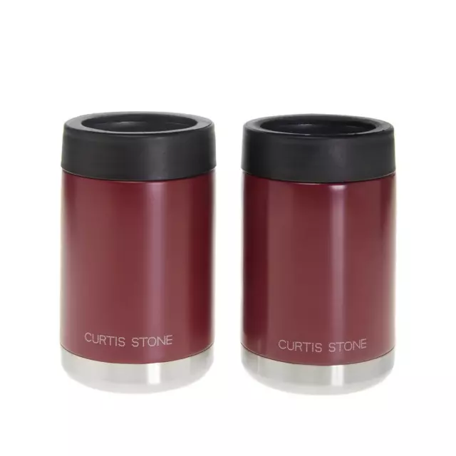 Curtis Stone Set of 2 12 oz. Double-Wall Insulated Coozies Refurbished