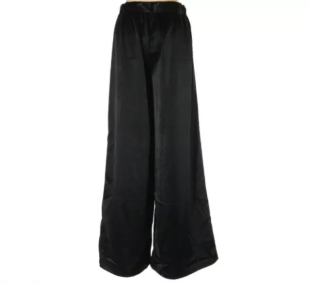 Jack By BB Dakota NWT S Black Satin Wide Leg Flowy Tie Waist Pants $78