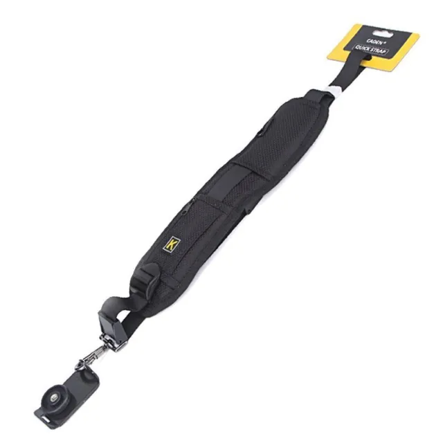 Cintura fotocamera nera collo singolo tracolla imbracatura per DSLR Sony Canon Nikon nuovo 2