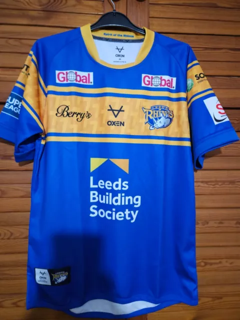 Leeds Rhinos Rugby Kit 2022 Oxen Blue/Yellow Medium