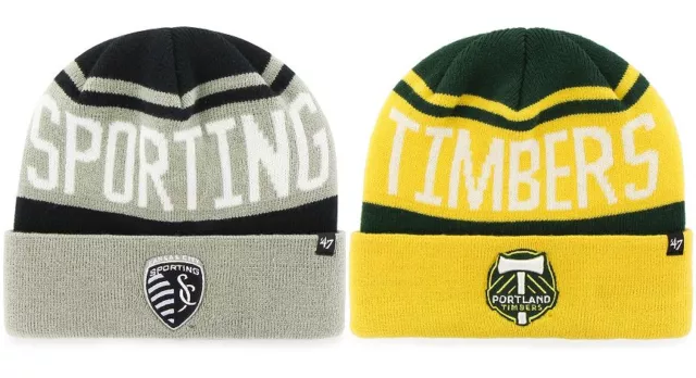 '47 Brand MLS Riff Cut Soccer Futbol Cuff Knit Hat Winter Cap Ski Beanie