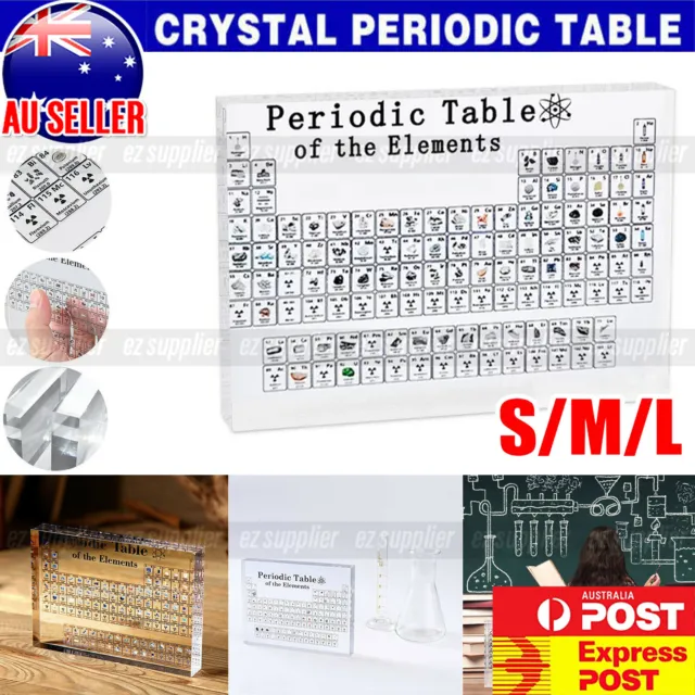 Chemistry Periodic Table Display With Elements Acrylic Teacher Student Gift HOT