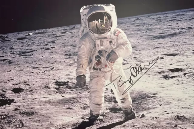 Apollo 11 Buzz Aldrin Nasa Moon Landing Autographed 4X6 Photograph Reprint