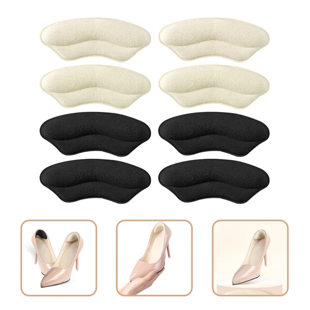 4 Pairs Heel Liners Heel Pad Women's Shoe Pads High Heels Heel Grips Insert