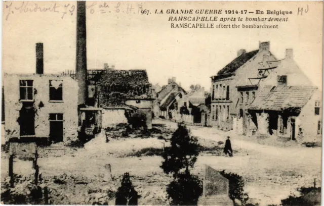 CPA Military, Ramscapelle after the bombing (278269)