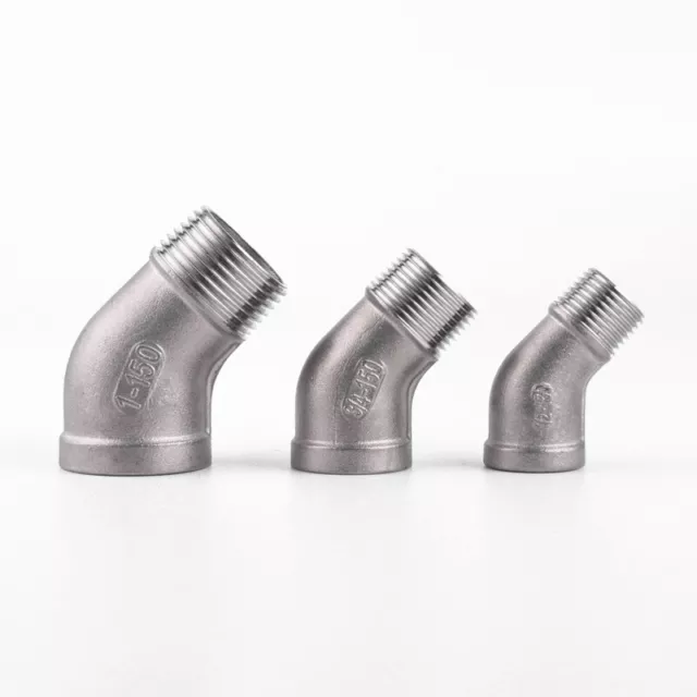 Stainless Steel 304 Male x Fem Elbow (45 Degree) Threaded BSP Pipe Fittings