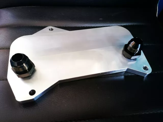 DQ500 Ölkühler Adapterplatte Billet CNC gefräst Motorsport R32 DSG Getriebe