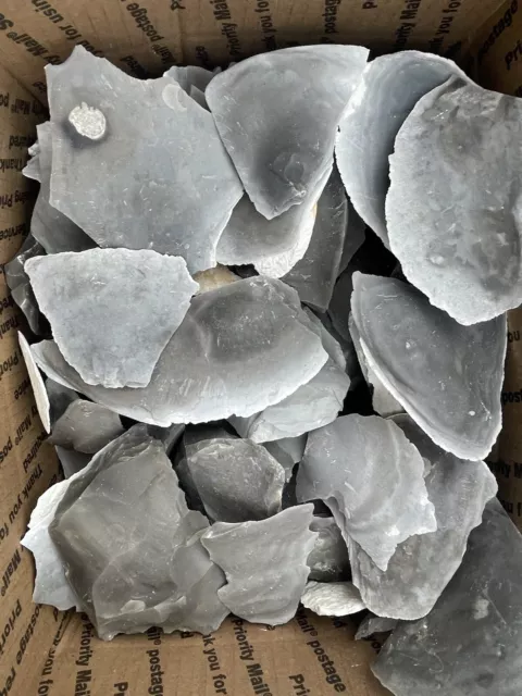 3 Pounds Of High Quality Georgetown FlintSpalls( Big Spalls) Flint Knapping