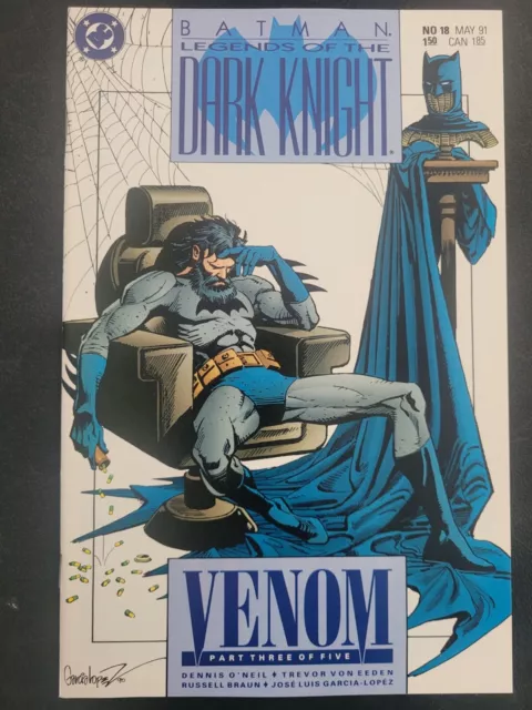 Batman Legends Of The Dark Knight #18 (1991) Dc Comics Venom! Dennis O'neil!