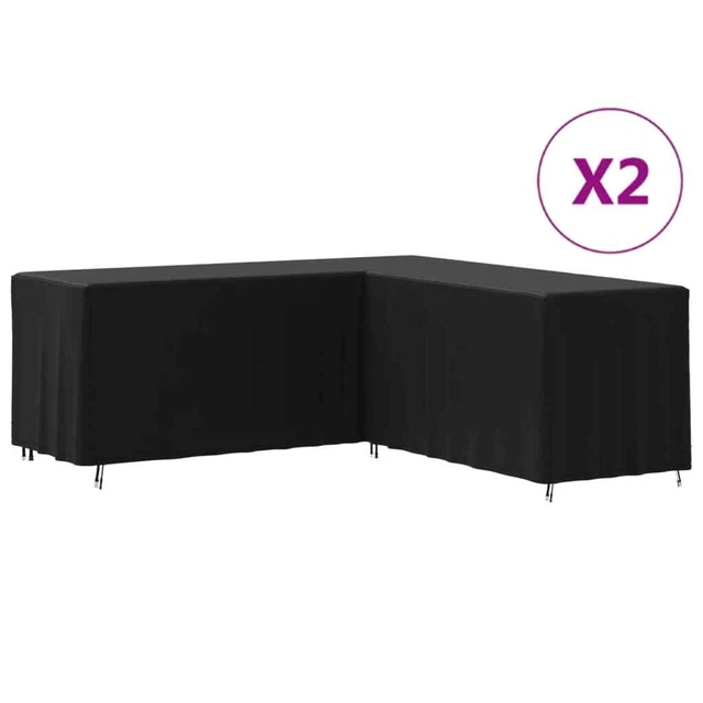 Housses pour canapé en forme de L 2 pcs 215x215x86 cm 420D vidaXL