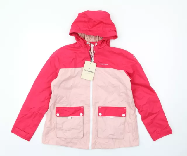 Chaqueta cortavientos rosa Craghoppers niñas talla 11-12 años cremallera